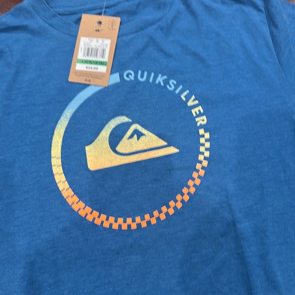 Quiksilver Blue and Yellow Short Sleeve Tee - Picture 3 of 3